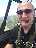 Stu in a T6 over Dallas